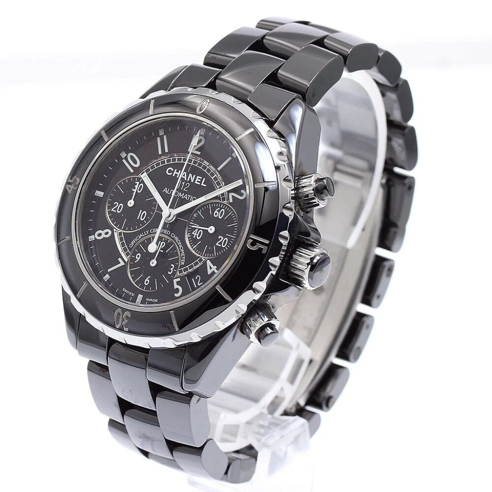 CHANEL J12 41MM Black ceramic Chronograph Automatic Men's Watch - Picture 2 of 6